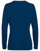 Augusta Sportswear Ladies' Wicking Long-Sleeve T-Shirt navy ModelBack