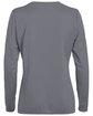 Augusta Sportswear Ladies' Wicking Long-Sleeve T-Shirt graphite ModelBack