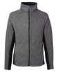 Spyder Men's Constant Full-Zip Sweater Fleece Jacket BLACK HTHR/ BLK FlatFront
