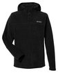 Columbia Men's Steens Mountain Novelty Half-Snap Hooded Jacket black OFFront