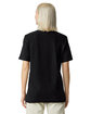 American Apparel Unisex Mockneck Pique T-Shirt black ModelBack