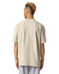 American Apparel Unisex Mockneck Pique T-Shirt bone ModelBack