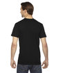 American Apparel Unisex Fine Jersey USA Made T-Shirt BLACK ModelBack