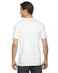 American Apparel Unisex Fine Jersey USA Made T-Shirt white ModelBack