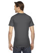 American Apparel Unisex Fine Jersey USA Made T-Shirt asphalt ModelBack
