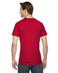 American Apparel Unisex Fine Jersey USA Made T-Shirt red ModelBack