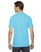 American Apparel Unisex Fine Jersey Short-Sleeve T-Shirt TURQUOISE ModelBack