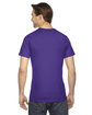 American Apparel Unisex Fine Jersey Short-Sleeve T-Shirt PURPLE ModelBack