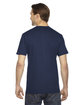 American Apparel Unisex Fine Jersey Short-Sleeve T-Shirt NAVY ModelBack