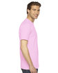 American Apparel Unisex Fine Jersey Short-Sleeve T-Shirt PINK ModelSide