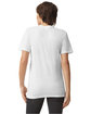 American Apparel Unisex CVC V-Neck T-Shirt WHITE ModelBack