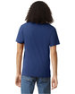 American Apparel Unisex CVC V-Neck T-Shirt heather indigo ModelBack