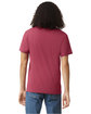 American Apparel Unisex CVC V-Neck T-Shirt heather cardinal ModelBack
