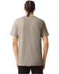 American Apparel Unisex CVC V-Neck T-Shirt HEATHER KHAKI ModelBack