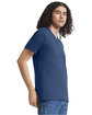 American Apparel Unisex CVC V-Neck T-Shirt HEATHER ARCTIC ModelSide