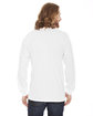 American Apparel Unisex Fine Jersey Long-Sleeve T-Shirt white ModelBack