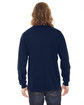American Apparel Unisex Fine Jersey Long-Sleeve T-Shirt NAVY ModelBack