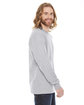 American Apparel Unisex Fine Jersey Long-Sleeve T-Shirt heather grey ModelSide