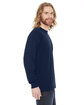 American Apparel Unisex Fine Jersey Long-Sleeve T-Shirt NAVY ModelSide
