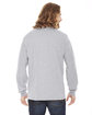 American Apparel Unisex Fine Jersey Long-Sleeve T-Shirt HEATHER GREY ModelBack