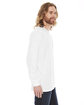American Apparel Unisex Fine Jersey Long-Sleeve T-Shirt WHITE ModelSide