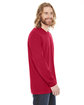 American Apparel Unisex Fine Jersey Long-Sleeve T-Shirt RED ModelSide