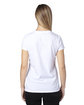 Threadfast Apparel Ladies' Ultimate V-Neck T-Shirt WHITE ModelBack