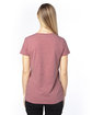 Threadfast Apparel Ladies' Ultimate V-Neck T-Shirt MAROON HEATHER ModelBack