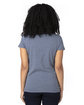 Threadfast Apparel Ladies' Ultimate V-Neck T-Shirt NAVY HEATHER ModelBack