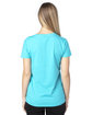 Threadfast Apparel Ladies' Ultimate V-Neck T-Shirt PACIFIC BLUE ModelBack
