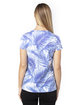 Threadfast Apparel Ladies' Ultimate V-Neck T-Shirt PALM PARADISE ModelBack