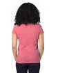 Threadfast Apparel Ladies' Ultimate V-Neck T-Shirt RED HEATHER ModelBack