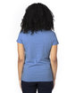 Threadfast Apparel Ladies' Ultimate V-Neck T-Shirt ROYAL HEATHER ModelBack