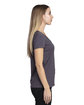 Threadfast Apparel Ladies' Ultimate V-Neck T-Shirt GRAPHITE ModelSide