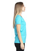 Threadfast Apparel Ladies' Ultimate V-Neck T-Shirt PACIFIC BLUE ModelSide
