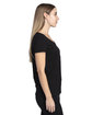 Threadfast Apparel Ladies' Ultimate V-Neck T-Shirt BLACK ModelSide