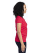 Threadfast Apparel Ladies' Ultimate V-Neck T-Shirt RED ModelSide