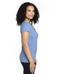 Threadfast Apparel Ladies' Ultimate V-Neck T-Shirt ROYAL HEATHER ModelSide