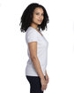 Threadfast Apparel Ladies' Ultimate V-Neck T-Shirt SILVER ModelSide