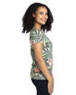 Threadfast Apparel Ladies' Ultimate V-Neck T-Shirt TROPICAL JUNGLE ModelSide