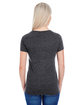 Threadfast Apparel Ladies' Triblend Short-Sleeve T-Shirt BLACK TRIBLEND ModelBack