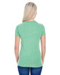 Threadfast Apparel Ladies' Triblend Short-Sleeve T-Shirt GREEN TRIBLEND ModelBack