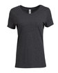 Threadfast Apparel Ladies' Triblend Short-Sleeve T-Shirt black triblend OFFront