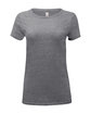 Threadfast Apparel Ladies' Triblend Short-Sleeve T-Shirt GREY TRIBLEND OFFront