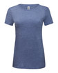Threadfast Apparel Ladies' Triblend Short-Sleeve T-Shirt navy triblend OFFront