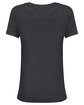 Threadfast Apparel Ladies' Triblend Short-Sleeve T-Shirt BLACK TRIBLEND OFBack