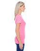 Threadfast Apparel Ladies' Triblend Short-Sleeve T-Shirt NEON PINK TRIBLD ModelSide