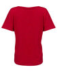 Threadfast Apparel Ladies' Triblend Fleck Short-Sleeve V-Neck T-Shirt red fleck OFBack