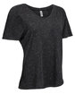 Threadfast Apparel Ladies' Triblend Fleck Short-Sleeve V-Neck T-Shirt black fleck OFQrt