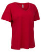 Threadfast Apparel Ladies' Triblend Fleck Short-Sleeve V-Neck T-Shirt red fleck OFQrt